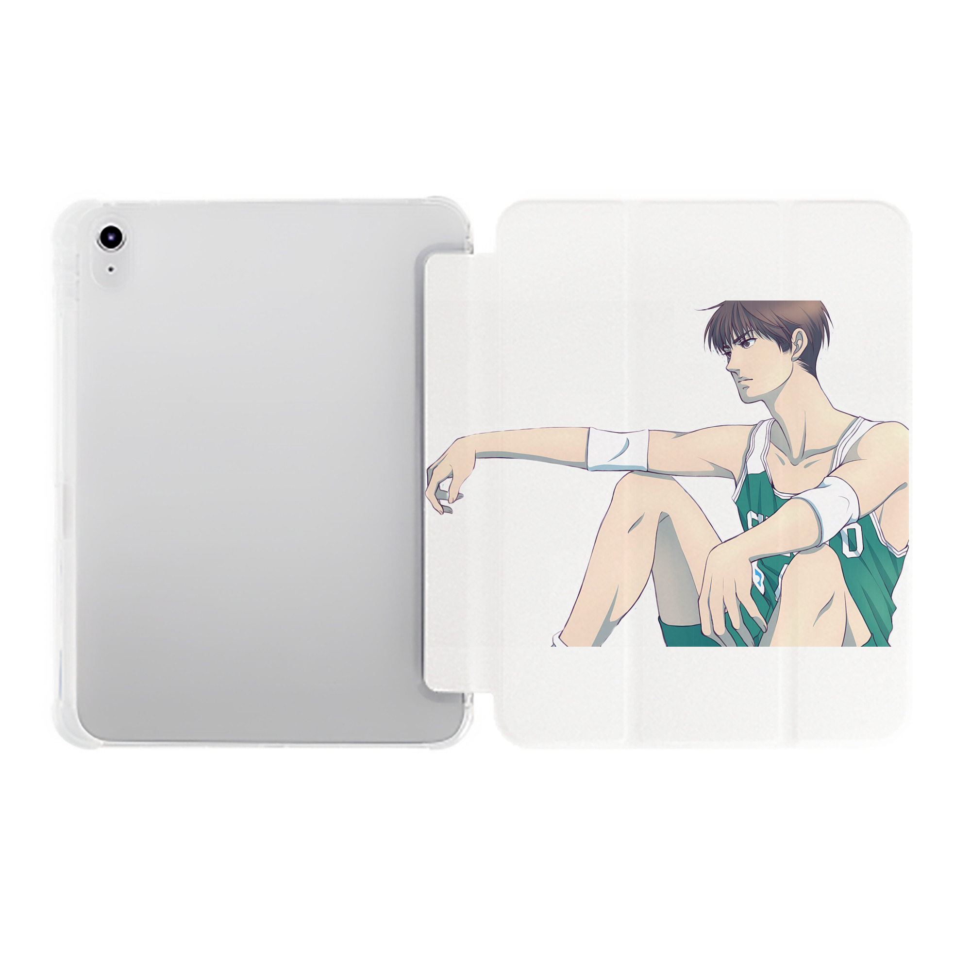 （画像用） SLAM DUNK／スラムダンク IPad ケース ペン収納付き 三つ折りスタンド PUレザー×シリコン 対応機種9.5/10.5/10.9インチ